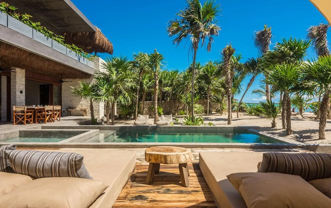 Beachfront Villa In Tankah Bay Tulum Holiday home